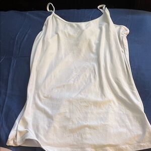 White Spaghetti Strap Tank Top